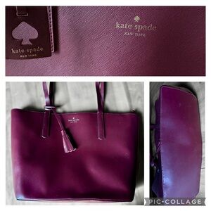 kate spade Purple Tote Bag